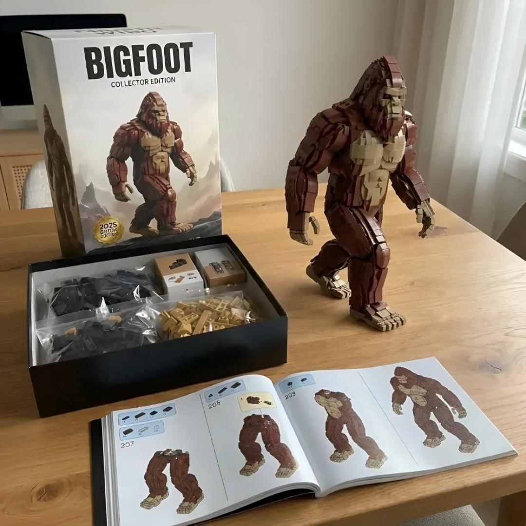 PIKACHY Gorilla Bigfoot Building Block Set Plastic Construction Toy Compatible With Major Brand Blocks 800 Pieces DIY Model Kit