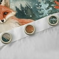 thumbnail image 4 of Homewish Kawaii Jungle Fox Curtains Pack of 2 (42x84 Each) for Teens, Rustic Farmhouse Curtains Blackout, Merry Christmas Bedroom Curtains, Curtains and Drapes Decor, 4 of 6