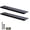 Black Flat, variant on Balin Designs Hidden Countertop Support Brackets 12 Inch, Set of 2 (1/2" Thick, 12"×2.5"), Flat Knee Wall Heavy Duty Granite Countertop Brackets, Metal Corbels for Quartz, Granite, Wood, Concrete