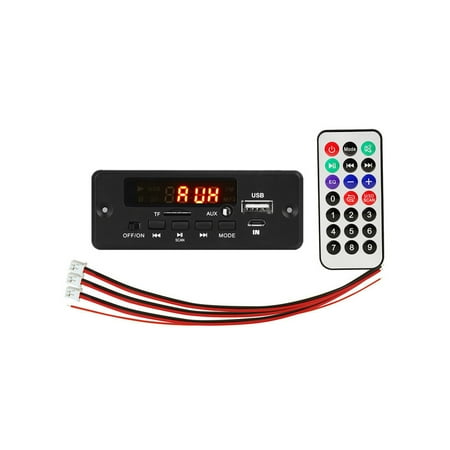 

Tmosphere Decoders Module Recording Amplifier MP3 Amplifying Board Remote Control Memory Card Audio Recorder Black