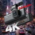 thumbnail image 2 of Fratech Cámara Dual para Automóvil 4K+1080P con WiFi, Visión Nocturna HDR, Grabación en Bucle, Sensor G, Monitor de Estacionamiento, GPS y Control por App Compatible iOS/Android, 2 of 7