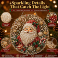 thumbnail image 2 of Christmas Pearl Diamond Art Hanging Ornament Kit , Flocked Canvas with Scratch-Resistant Non-Fading Pearl Beads, portable canvas bead craft kit for interior display E, 2 of 6