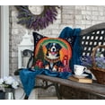 thumbnail image 4 of Bernese Mountain Dog Christmas Fabric Decorative Pillow 18 in x 18 in, 4 of 5