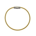 thumbnail image 2 of mfyjkho Llavero de cable de acero inoxidable, recubierto de goma, con cierre de rosca, 1,5 mm x 150 mm, 4,8 cm de diámetro, para llaves, herramientas y etiquetas de equipaje (paquete de 10), 2 of 2
