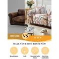 thumbnail image 5 of Easter Couch Cover, Spring Cute Rabbit Eggs Botanical Flowers Rose Sofa Cover Blanket for 2 Seat Cushion, Sectional Sofa Slipcover Furniture Protector for Living Room Bedroom 71''x102'', 5 of 9