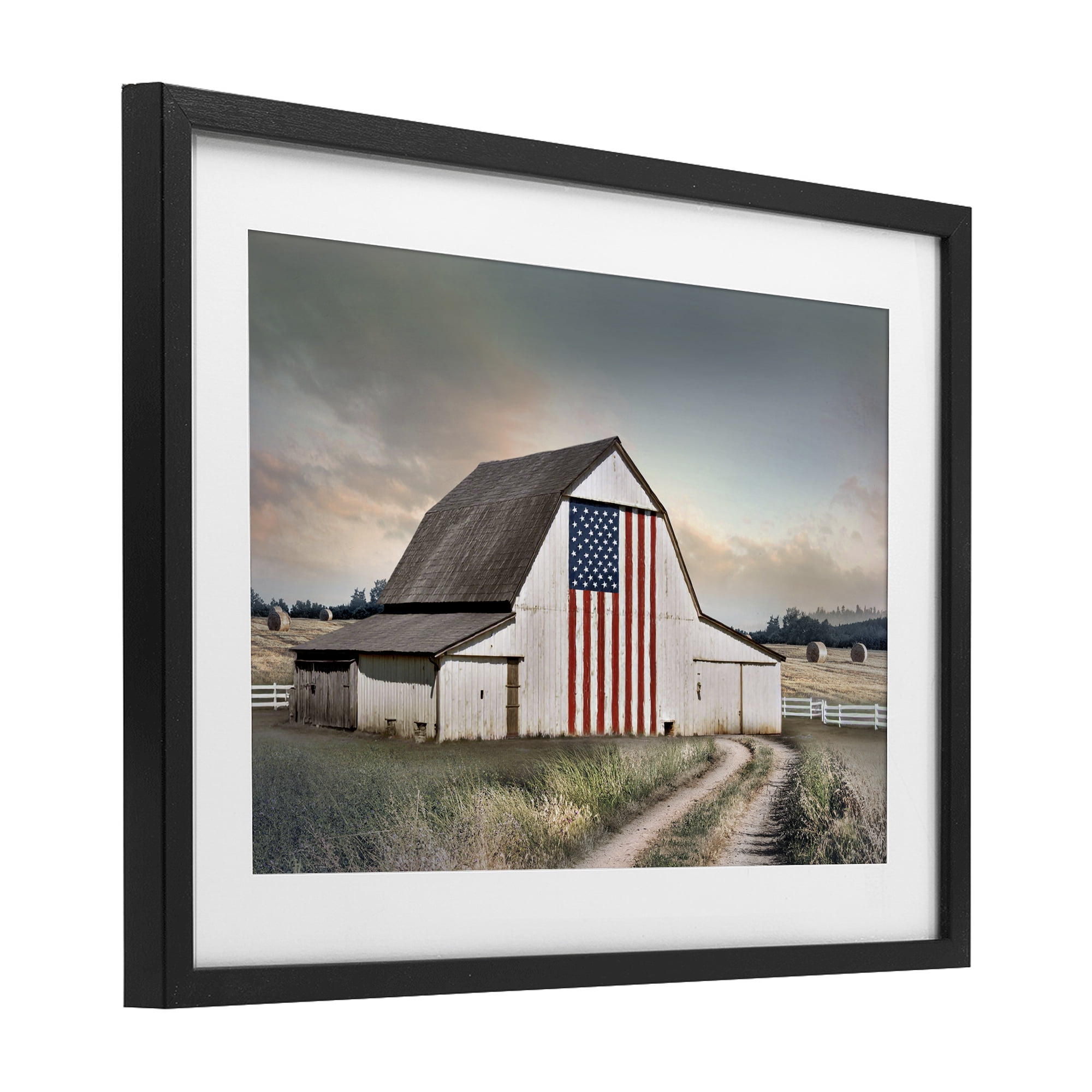 Stupell Industries Land That I Love Barn Black Framed Print Under Glass, design by CAD Designs