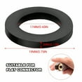 thumbnail image 2 of Deally 25 Pack 1/2 Inch Rubber Washers for Shower Head Hose Faucet Connections Leak Prevention Replacement Seals, 2 of 7