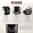 thumbnail image 3 of HADEN Cafetera, Cafetera de Goteo Programable de 12 Tazas con Función de Apagado Automático y Filtro de Agua Lavable Reutilizable, Negro y Cobre, 3 of 5