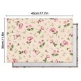 thumbnail image 5 of Pioneer Flower Floral Print Pattern Summer Placemats Table Placemats Set Of 6-Linen Kitchen Washable Placemats Table Mats 12x18 Inch Non-Slip Heat Resistant, 5 of 5