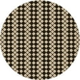 thumbnail image 1 of Ahgly Company Indoor Round Patterned Midnight Gray Area Rugs, 5' Round, 1 of 6
