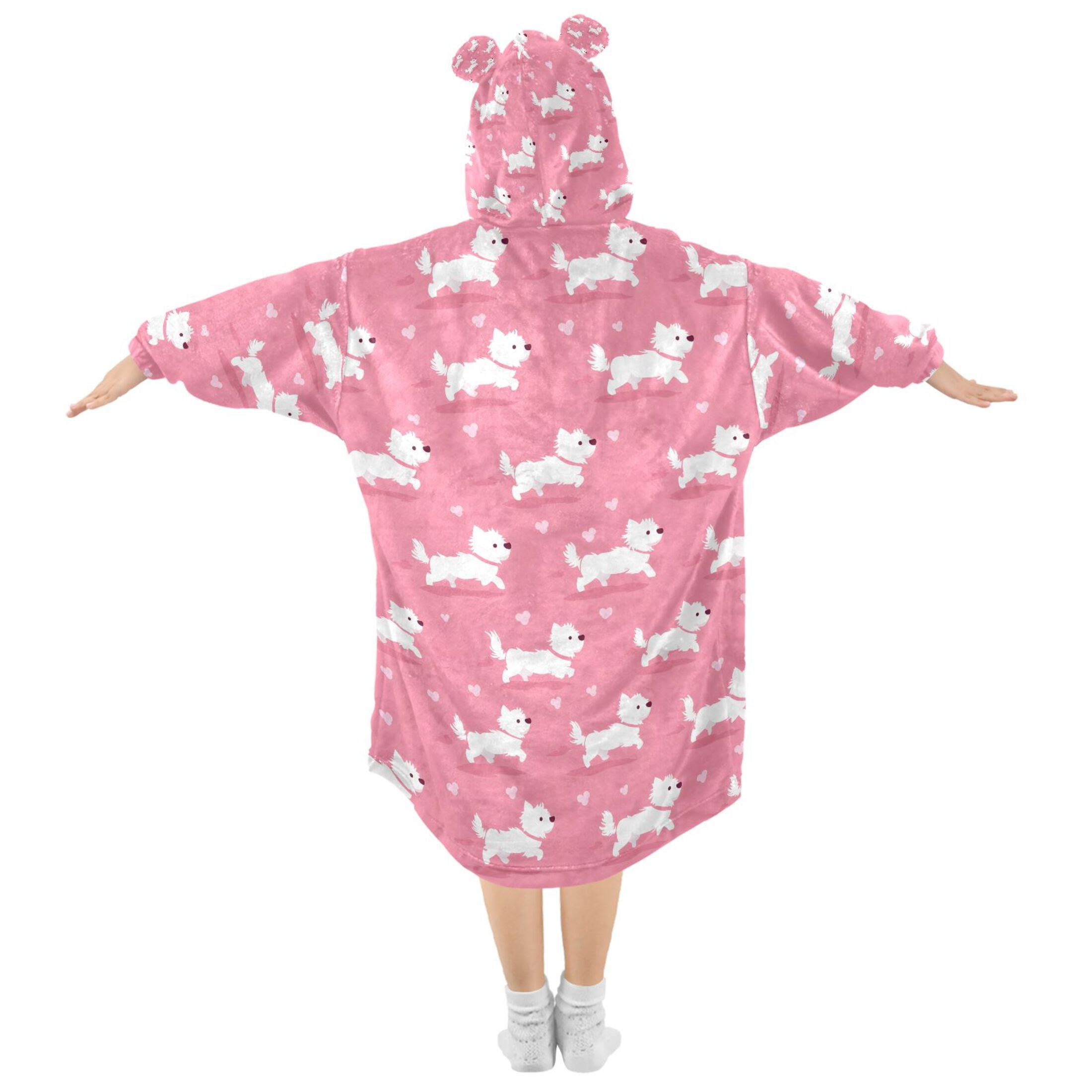 joogoo Wearable Blanket Hoodie for Cute Dogs Oversized Sherpa Hooded 3-14 YR M