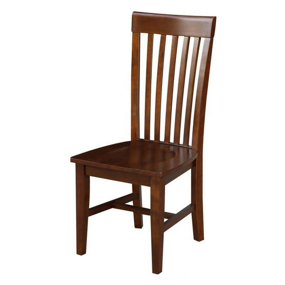 International Concepts Solid Wood Mission Dining Chair in Espresso (Set of 2)