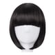 thumbnail image 1 of Peluca Negra ( Negro Total ) Corta Cabello Liso Kanekalon negro Unitalla Lymalimoon SW BOB Negro, 1 of 6