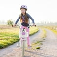 thumbnail image 2 of Gymax 18'' Kids Bicycle Children's Training Bicycle w/ Removable Training Wheels & Basket Purple, 2 of 9