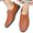 Brown, variant on LSLJS Men's Leather Shoes, Oversized Men's Shoes Leather Pea Casual Leather Shoes Driving Lazy Shoes