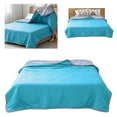 thumbnail image 5 of Summer Ice Silk Thin Blanket, Lightweight Breathable Cooling Throw, Machine Washable Soft Bedspread for Hot Sleepers, 5 of 5