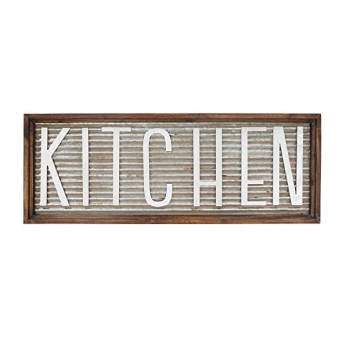 Barnyard Designs Kitchen Wall Decor Sign Rustic Vintage Farmhouse Country Decoration For Kitchen Wall Counter Door And Pantry 44 X 16 Walmart Com Walmart Com
