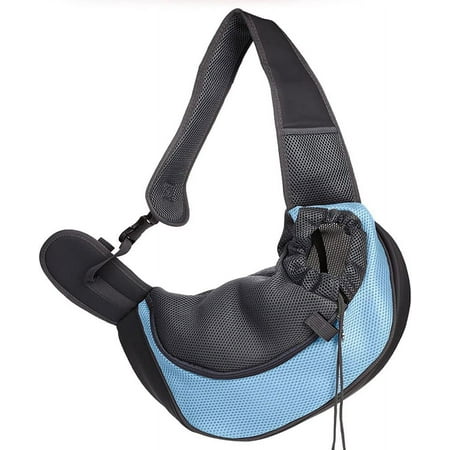 DanceeMangoos Pet Dog Sling Carrier  Breathable Mesh Portable Travel Safe Pet Sling Shoulder Bag Carrier with Adjustable Non-Slip Shoulder Strap for Small Dogs Cats Puppy