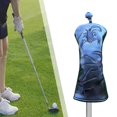 thumbnail image 1 of Cubierta de cabeza de palo de golf Protector de eje de golf Cubiertas de cabeza híbrida de golf Protección de transporte a prueba de rasguños Estuche NegroMadera29x13cm shamjiam Cubierta de la cabeza del palo de golf, 1 of 8