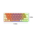 thumbnail image 2 of CHUANK Mechanical Keyboard Wired Compact PC Keyboard Mechanical Gaming Keyboard 61 Keys for Computer/Laptop, 2 of 3