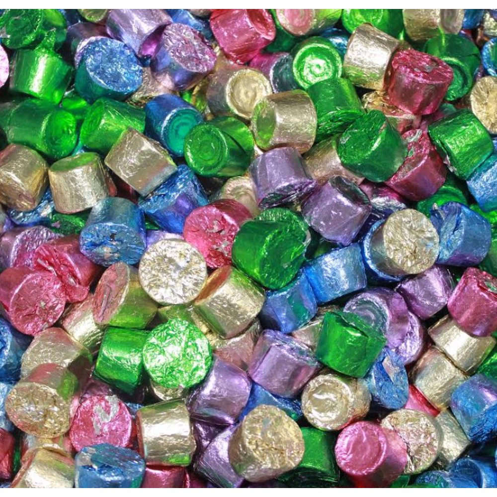 Hershey's Rolo Milk Chocolate Chewy Caramel Candy, Pastel Colored Foils