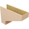 thumbnail image 5 of 10"W x 30"D x 20"H Classic Clemmons Rough Cedar Woodgrain TimberThane Corbel, Primed Tan, 5 of 6