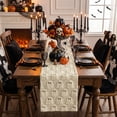 thumbnail image 6 of Sm:)e Beige Ghost Halloween Table Runner 13x90 Inch, Soft Plush Faux Fur Mantel Kitchen Dining Table Decor, Halloween Home Party Decor, 6 of 6
