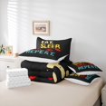 thumbnail image 5 of Feelyou Eat Sleep Ski Repeat Twin Bedding Sets 7-Piece, Modern Winter Outdoor Sports Bedding Comforter Set, Teens Boys Girls Kids Sheet Sets, Microfiber Bedroom Decor, 5 of 7