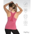 thumbnail image 6 of Women's MeMoi MSM-191 SlimMe Seamless Shaping Sports Tank (Cabernet XL), 6 of 12