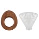 thumbnail image 1 of Soporte de madera para filtro de café, soporte para goteo, rejilla para goteo de café, herramienta manual reutilizable para cafetería. Establecer, 1 of 7