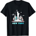 thumbnail image 1 of New York City Skyline Souvenir New York Love NYC Camiseta, 1 of 2