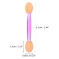 thumbnail image 2 of Unique Bargains 50PCS Dual Side Eye Shadow Brushes Sponge Applicators Makeup Eyeshadow Brush Purple White with Container, 2 of 7