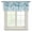 Blue, variant on Palm Tree Monstera Sheer Curtains Valances for Windows Rust Red Leaf Boho Botanical Tropical Chiffon Kitchen Valances for Cafe, Voile Window Treatments Curtains for Living Room Bedroom, 42"x12"