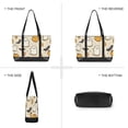 thumbnail image 6 of FORMRS Canvas Laptop Tote Bag for Women with 15.6" Computer Compartments Shoulder Handbag, Halloween Cute Ghosts, 6 of 7