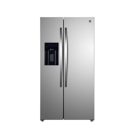 Kenmore 36  20 Cu. ft. Capacity Side-by-Side Refrigerator and Freezer with Ice Maker  Stainless Steel
