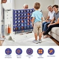 thumbnail image 4 of Jopath Jumbo 4 In A Row Game,4 In A Row Game With Build-In Mini Games,Adjustable Height,With Mesh Bag & Jumbo Connect 4,Basketball Hoop,Ring Toss Golf Games For Indoor Outdoor Fun White+Blue, 4 of 10