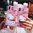 thumbnail image 1 of For Xiaomi Redmi 8 8A 9 9A 9C 10 10A Note 7 8 9 9s 10 11 Pro Case Hello Kitty TPU Phone Case With Holder Strap Rope LXY, 1 of 6