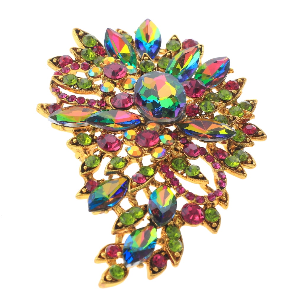 Pre-Owned CHANEL Brooch Pin Coco Mark Rhinestone Gold - Walmart.com