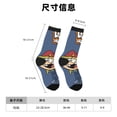 thumbnail image 6 of The Loud House Adult Socks Casual Tube Socks Durable Comfort Calf Socks Soft Elastic Crew Socks 3 Black, 6 of 8