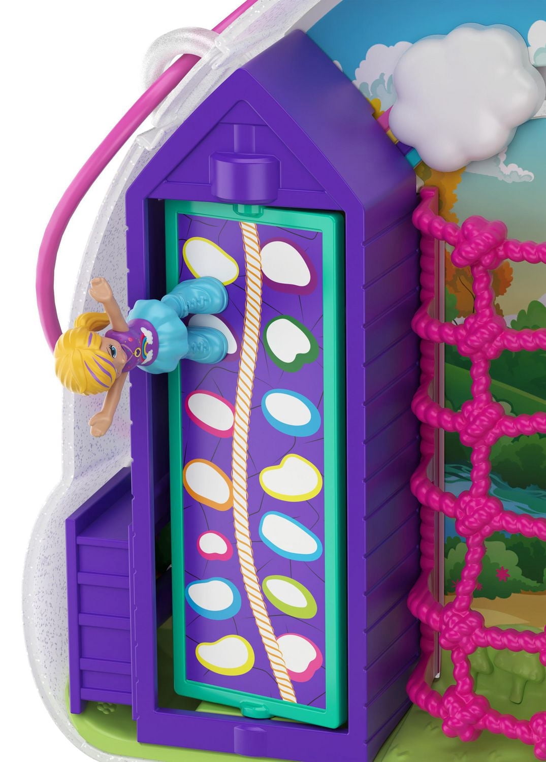Sac à main portable Polly Pocket Rainbow Dream Compact
