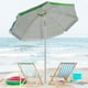 thumbnail image 4 of Sombrilla de playa Portátil Costway Inclinación Regulable Azul y Verde 198 x 213 cm, 4 of 10