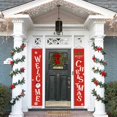 thumbnail image 2 of Welcome Merry Christmas Banner Christmas Hanging Sign For Indoor Outdoor Door Display Decorations, 2 of 6
