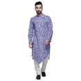 thumbnail image 1 of Atasi Cotton Flex Asymmetrical Long Sleeve Kurta For Men Printed Designer Kurta, 1 of 1
