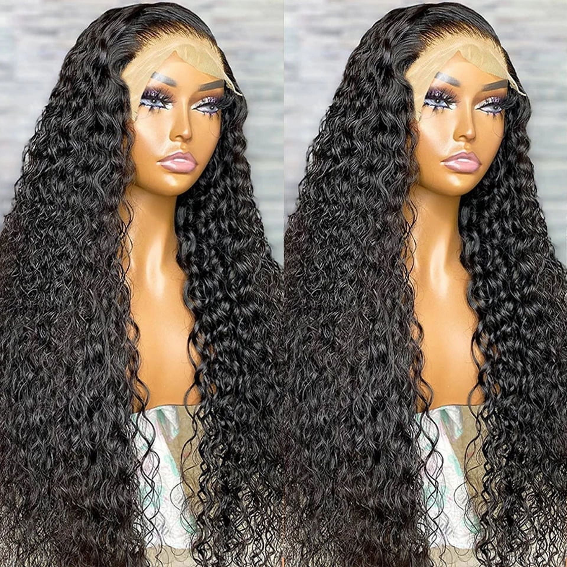 360 Glueless Full Lace Wig Curly Human Hair Wigs 36 Inch 13x6 UTOURS Lace Frontal Wigs For Women Water Wave Transparent