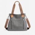 thumbnail image 6 of Cadorn Canvas Tote Bag Fashion Casual Lightweight Shoulder Bag for Women, Solid Color Large Capacity Versatile for Everyday Commute Shopping Travel Grocery, 6 of 9