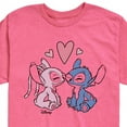 thumbnail image 2 of Disney - Lilo & Stitch - Angel & Stitch Share Kisses - Toddler & Youth Short Sleeve Graphic T-Shirt, 2 of 4