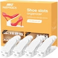 thumbnail image 1 of Organizador de zapatos Neprock de 12 piezas, ajustable, blanco, 1 of 7