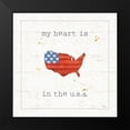thumbnail image 2 of Pela Studio 20x20 Black Modern Framed Museum Art Print Titled - USA Cuties II Shiplap, 2 of 5