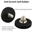thumbnail image 3 of 4 Pack Scratch Proof Neodymium Magnets With Rubber Coating And M6 Male Thread, Super Strong Magnetic Mount For Lighting, 3 of 5