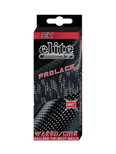 Waxed Hockey Laces Black 108" Super Skates Pro Series reinforced 